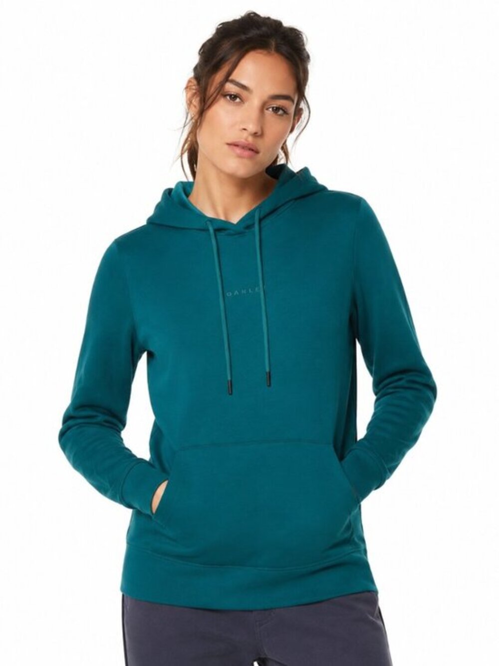 Oakley‎ Mens Full Flex Performance Hoodie Teal Blue Custom Fit Small Unisex